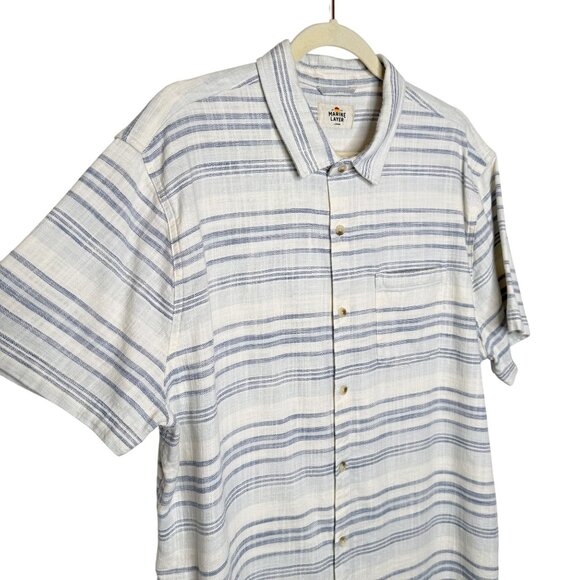 Marine Layer Stretch Selvage Short Sleeve Shirt, Larger - Picture 4 of 10